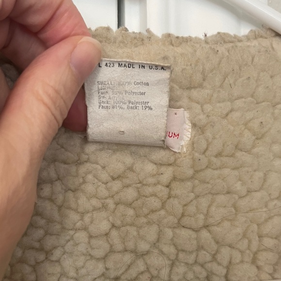 Vintage Levi's Dark Blue Denim Vest with Shearling Lining - Picture 4 of 8